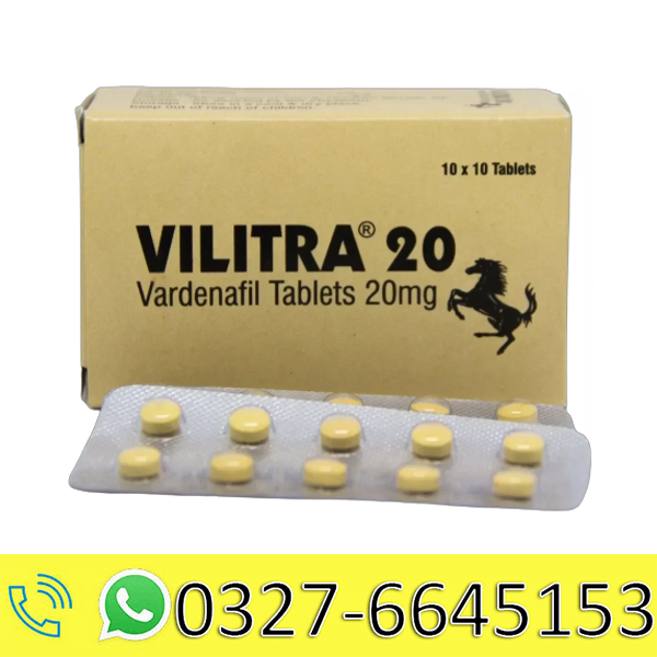 Vilitra Vardenafil 20mg Tablets in Pakistan