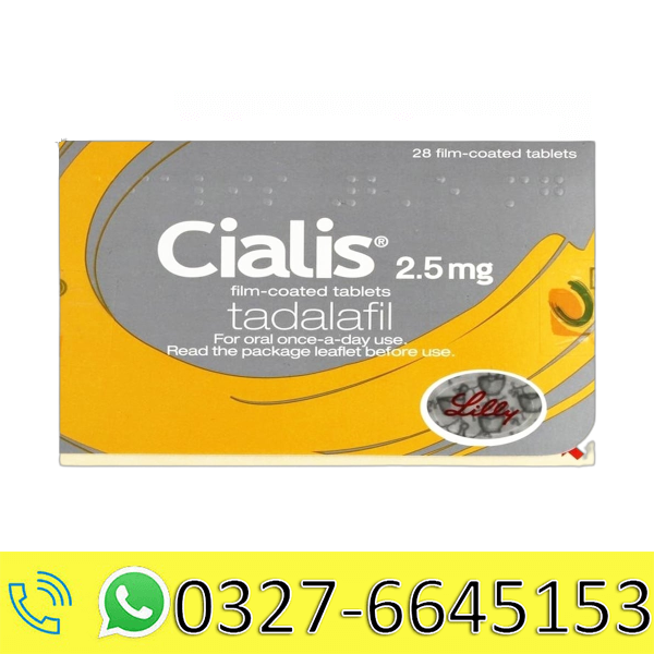 Cialis 2.5mg Tadalafil Tablets in Pakistan