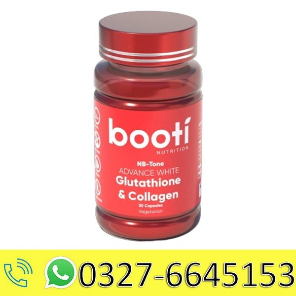 Booti Nutrition NB-Tone Advance White Glutathione and Collagen Capsules in Pakistan