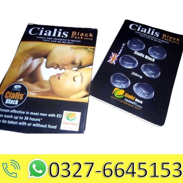 Cialis Black 200mg 6 Tablets Price in Pakistan