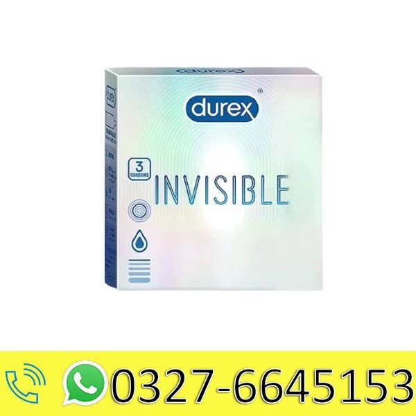 Durex Invisible Extra Thin 3 Condoms in Pakistan