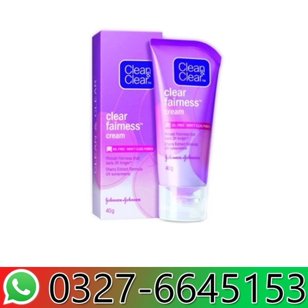 Clean and Clear Fairness Cream in Pakistan