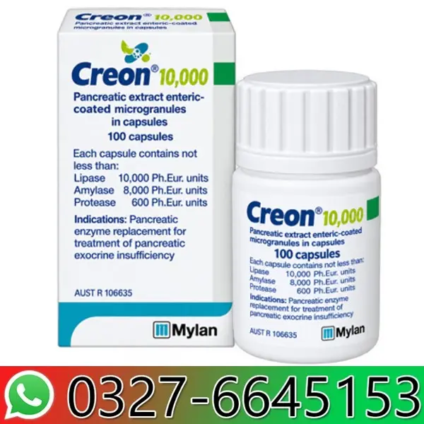 Creon 10000 Pancreatic Enzyme Capsules in Pakistan        