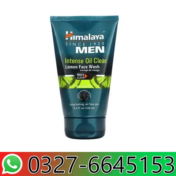 Himalaya Men Intense Oil Clear Lemon Face Wash in Pakistan