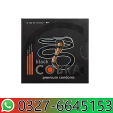 Black Cobra Premium Condoms in Pakistan