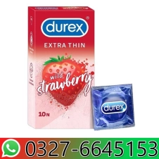 Durex Extra Thin Wild Strawberry Condom in Pakistan